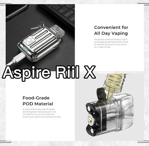 Aspire Riil X 行李箱造型電子煙套裝｜700mAh快充｜可調氣流 Pod 系統